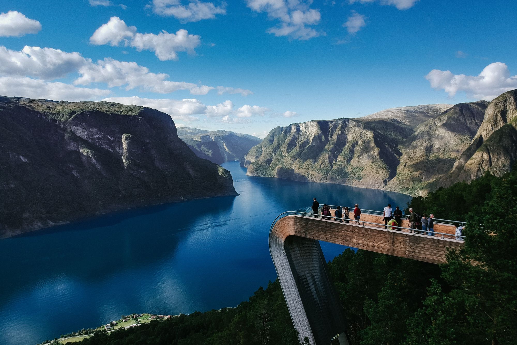 Uitkijkpunt Stegastein bij Aurlandsfjord